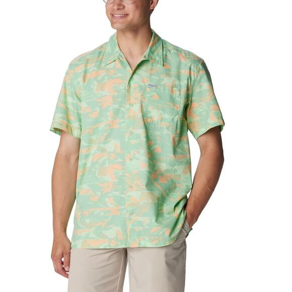 Columbia Other - Columbia Men's Trollers Best Short Sleeve Shirt New Mint Fullcast Green Size S